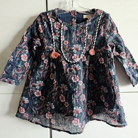 Girls Dress Louise Misha Lara Roulotta Storm Flowers - Picture 2 of 11
